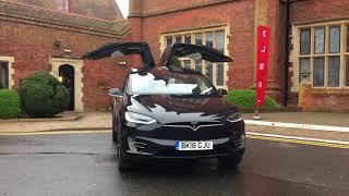 TESLA MODEL X EASTER EGG DANCE!!