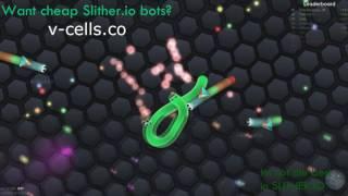 250 SLITHER.IO BOTS GAMEPLAY!!! | V-CELLS.CO