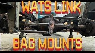 Wats link installed and air bag mounts!