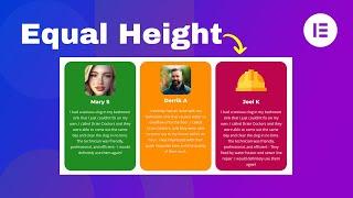 Create Beautiful Layouts with Elementor's Equal Height Feature from the Premium Addons