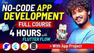 FREE App Development Full Course without CODING using Flutter Flow (Practical Project) - 2024