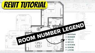 Revit Floor Plan Presentation Tips | Room Number Legend