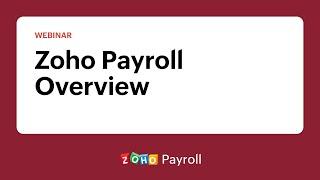 Zoho Payroll - Full Demo
