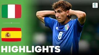Italy vs Spain | Highlights | U19 European Championship Semi Final 25-07-2024