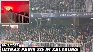 ULTRAS PARIS SG IN SALZBURG || RB Salzburg vs Paris Saint-Germain 10/12/2024