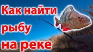 Как ВИЗУАЛЬНО найти место для ловли окуня на реке !!!