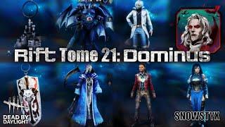 The Rift - Tome 21: Dominus - Outfits, Charms, Badges & Banners Showcase | Dead by Daylight