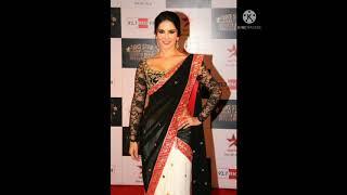 #Sunnyleone beautiful looks in saree #ytshorts