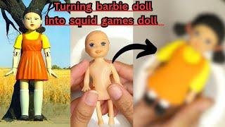 Squid game doll making  | Red light green light doll making | squid game character #squidgame2