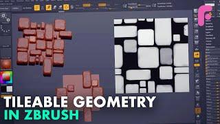 Making Tileable Geometry Maps in ZBrush