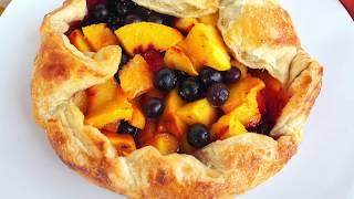 Dessert Recipe: AMAZING Peach and Blueberry Gallette by Everyday Gourmet with Blakely