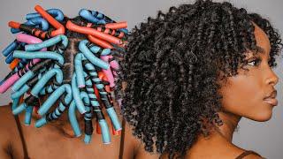 Flexi Rod Tutorial on Stretched Natural Hair!