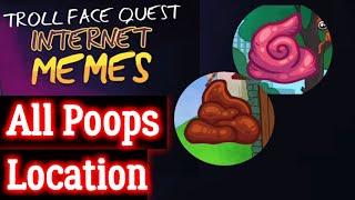 Troll Face Quest Internet Memes All Poops location Levels Android