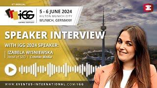 Exclusive Interview with Izabela Wisniewska iGaming Germany 2024