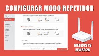 Cómo Configurar Router Mercusys MW302R en Modo Repetidor | Por Cable