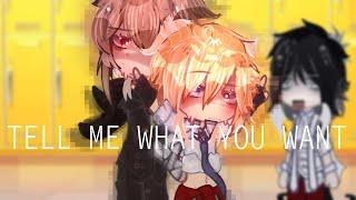 tell me what you want | BSD | soukoku | au school | meme/trend |( I'm alive)