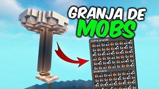  GRANJA de MOBS en 5 Minutos | Minecraft Bedrock y Java 1.20 