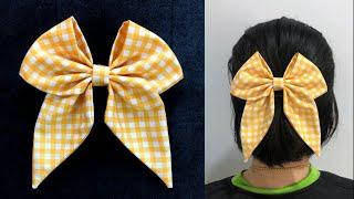 Fabric hair Bow Tutorial