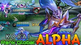 Star Enforcer Alpha New STARLIGHT Skin Gameplay - Top  Global Alpha by K O R A I - Mobile Legends