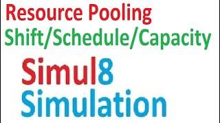 Resource Capacity Resource Set Simul8 Simulation Resource Pool resource schedule shift