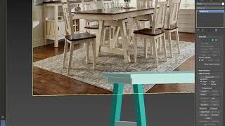 3ds Max Making the Table for the Dining Room