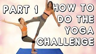 Yoga Challenge: How To!! Acro Tutorial #1: Flag Pose, 20 Minute Partner Stretching & Workout