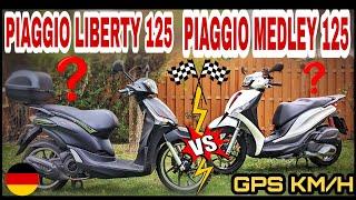 XXL Vergleich | PIAGGIO Liberty 125 vs. PIAGGIO Medley 125 | deutsch