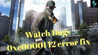 Watch Dogs 0xc0000142 error fix | Crack only