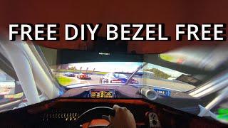 FREE: DIY Bezel Free Triple Screen setup Sim Racing
