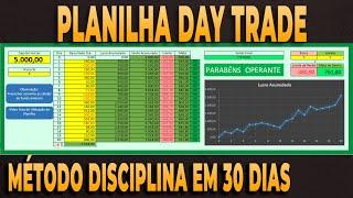 SUPER Planilha Day Trade GRÁTIS–Dê Adeus a sua Indisciplina