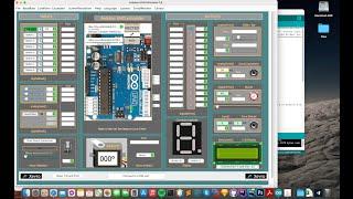 Simulate a button with an LED with the free Arduino Simulator