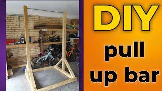 diy pull up bar/ chin up bar a detailed how to, build you own homemade pull up bar out of wood.