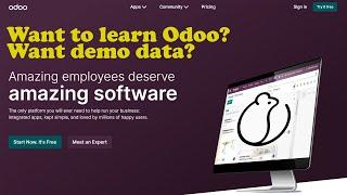 Want to learn Odoo ERP? Learn from their official site, get demo data!