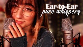 ASMR | Ear-to-Ear Pure Whispers to Sleep "Shh, it's okay", "I love you" & Comforting Affirmations
