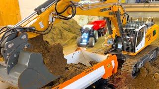 REALISTIC RC TRUCK ACTION at the construction site !!