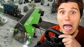 Flixbus fährt über Leitplanke & kippt um | Fernbus Simulator