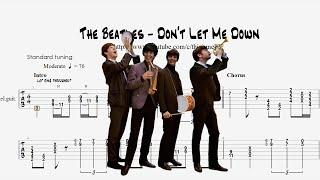 The Beatles - Don't Let Me Down FREE Guitar Tabs | Guitar Pro 8 | thisisme PH