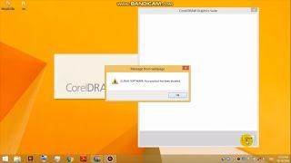 How to fix and disable popup MESSAGE FROM WEB PAGE on CorelDraw X7