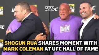 Mark Coleman Crashes Shogun Rua's UFC Hall of Fame Red Carpet | MMA Fighting