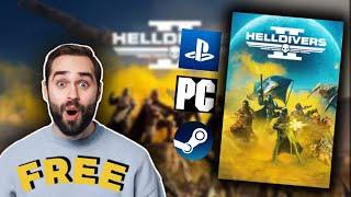 How to Get HELLDIVERS 2 for FREE  Steam/PC, PS5 Game Code NEW