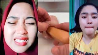 REAKSI CEWEK KETIKA MELIHAT ORANG MASAK DAGING || TIKTOK LUCU