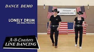 LONELY DRUM - Line Dance Demo & Walk Through