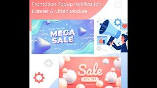 Promotion Popup Notification Banner & Video - PrestaShop 1.6 / 1.7