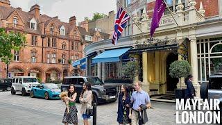 London Summer Walk | Most Expensive Neighborhood in London MAYFAIR Posh area in Central London