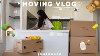 Seoul move in vlog ⌇(ENG) loft apartment with park view, living in Korea diaries, 복층 오피스텔