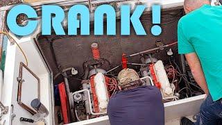 Will our 1960s engines crank?  Project Fury Boat Restoration Project Episode 13