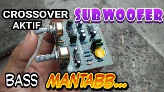 CARA PASANG CROSSOVER AKTIV SUBWOOFER BASS TAMBAH MANTEBB...TEGANGAN CT