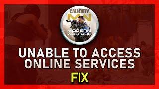 Modern Warfare - How To Fix “Unable To Access Online Services” Connection Failed Error