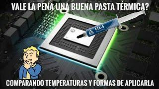 Comparando pastas térmicas! Cual elegir para nuestra Xbox o Playstation Temperaturas y aplicaciones!