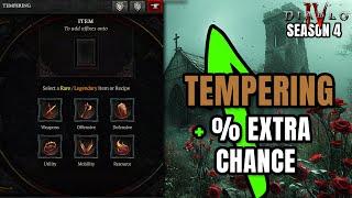 GET HIGHER TEMPERING ODDS - Pity System in Diablo 4?! Season 4